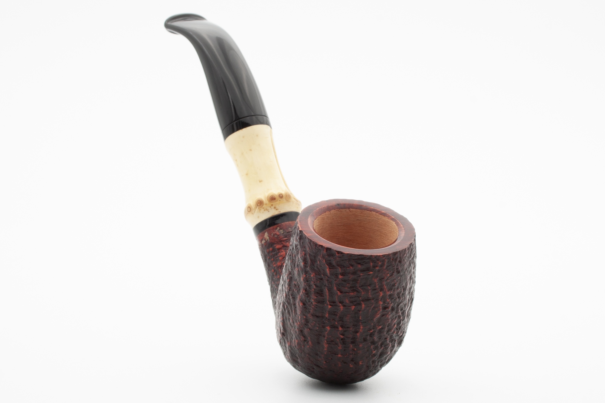 Rattray's Bamboo Bent Sandblast Red 9mm