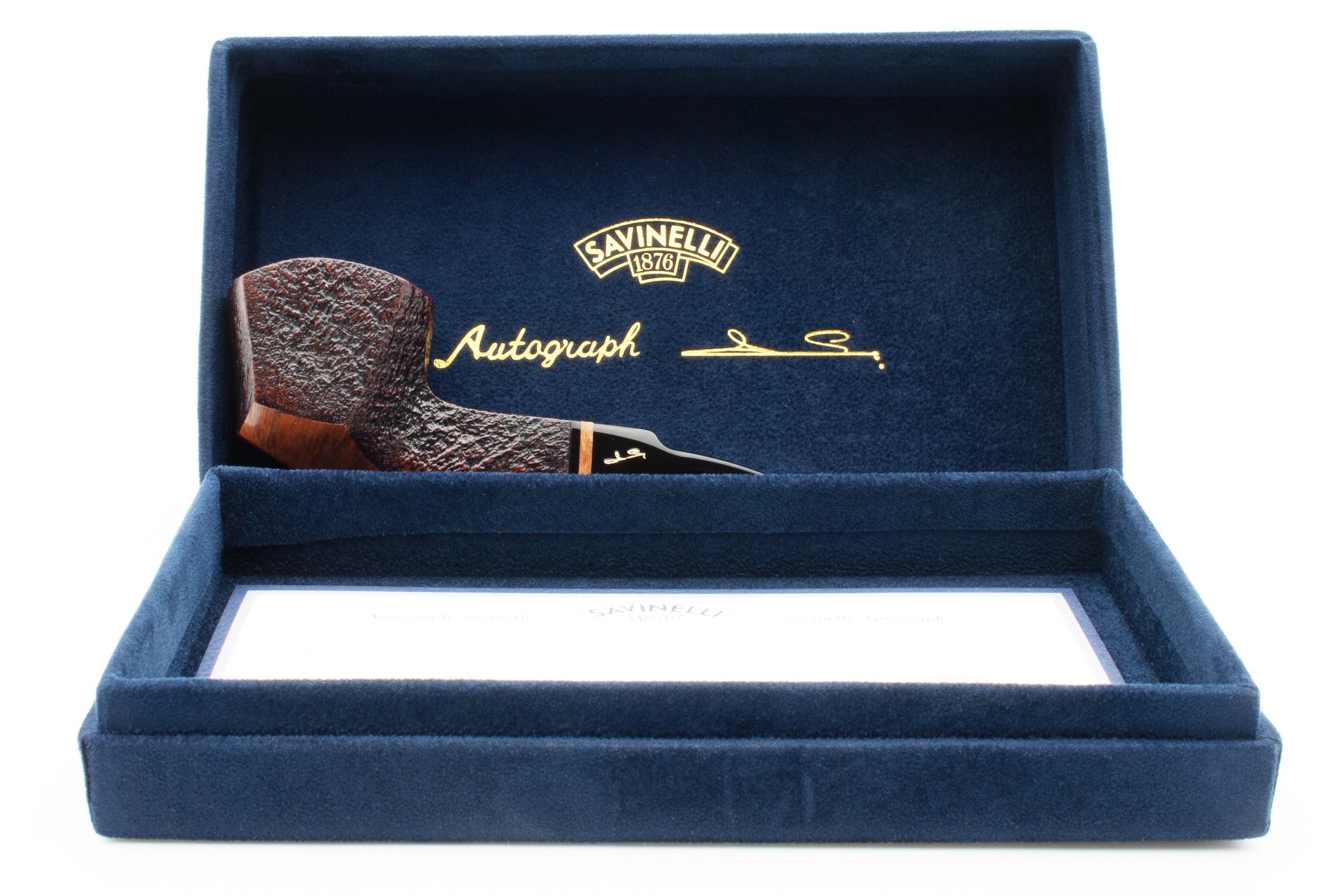 Savinelli Autograph Panel Sandblast-1