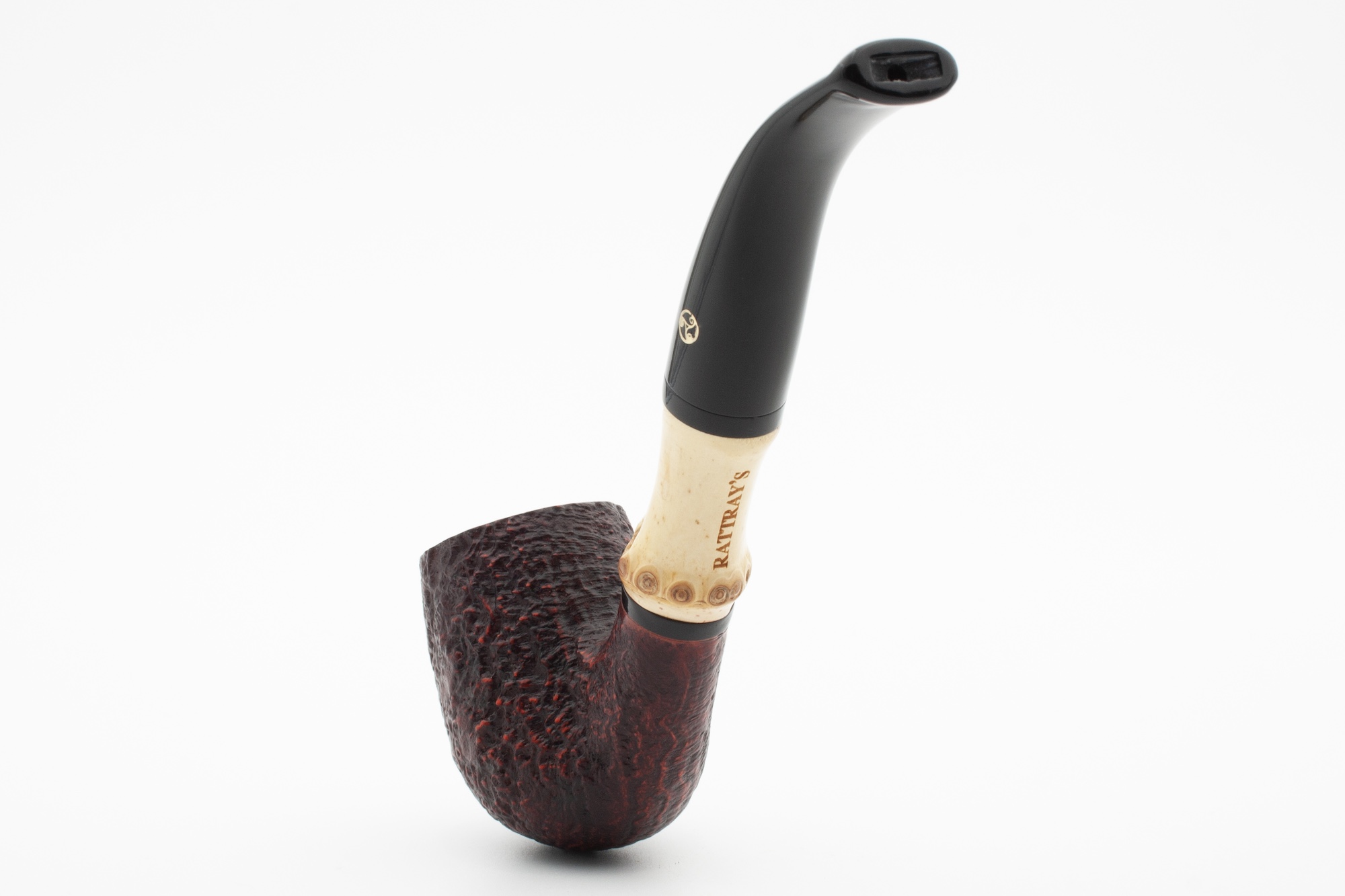 Rattray's Bamboo Bent Sandblast Red 9mm